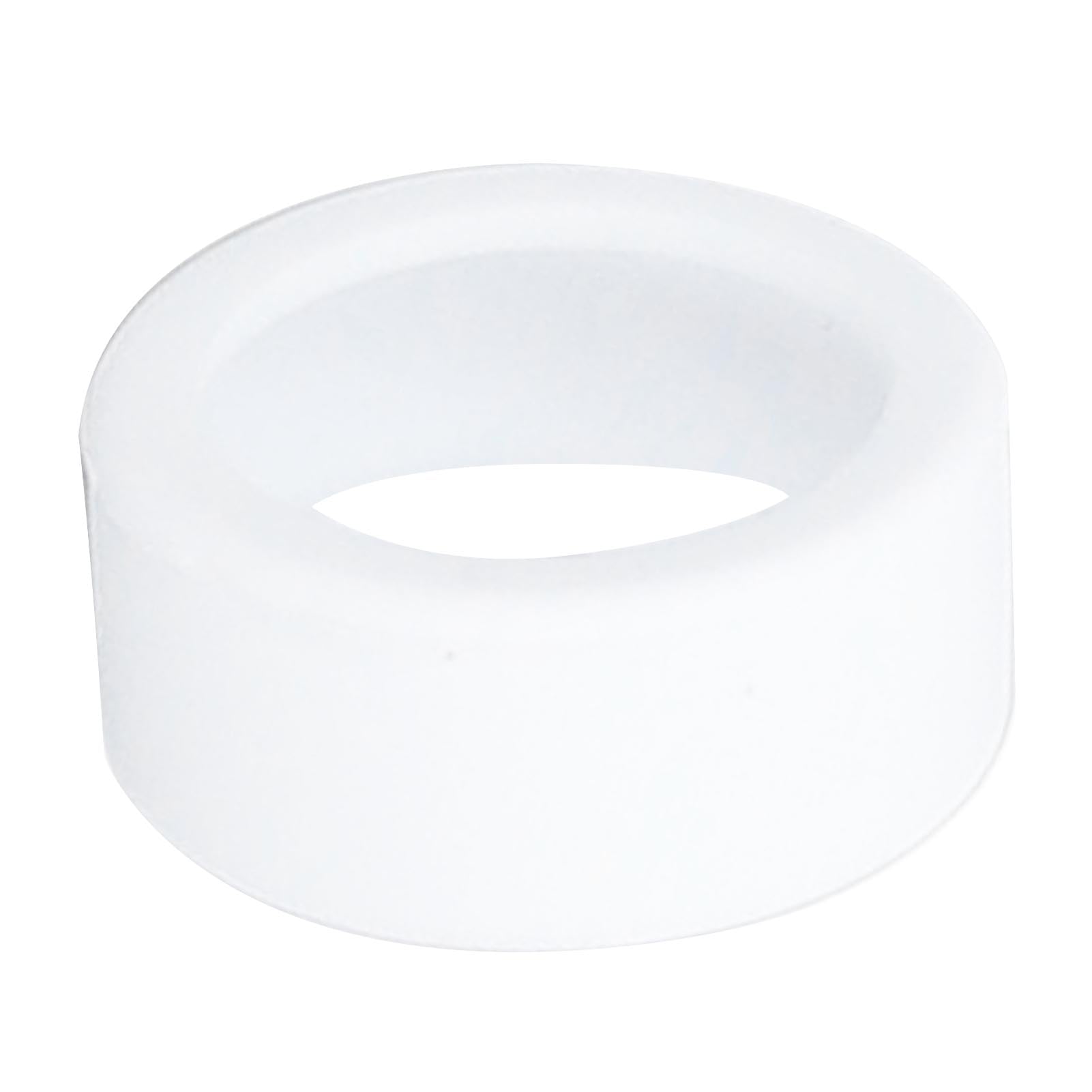 Silicone Ring Cover, Scratch Skin Friendly Elastic Ring Protector Sleeve, Compatible with All Smart Rings on The Market, for Physical Activities (White)