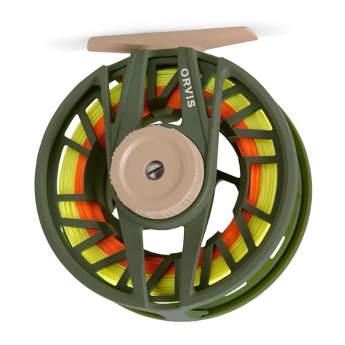 Orvis Clearwater Fishing Reel - Large-Arbor Corrosion-Resistant Drag Smooth Performance and Precision-Fit Reel Foot Dark Pine - 7-9wt
