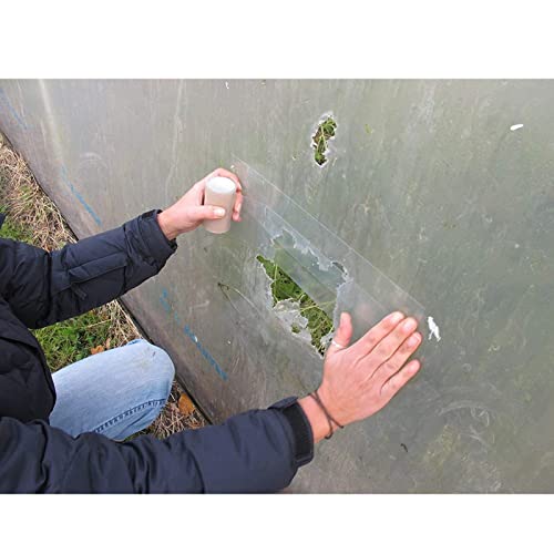 Iwinna Extra Strong Polytunnel Greenhouse Clear Polythene Repair Tape, Clear Waterproof Gardening Farming(25m x 200mm) - Image 3