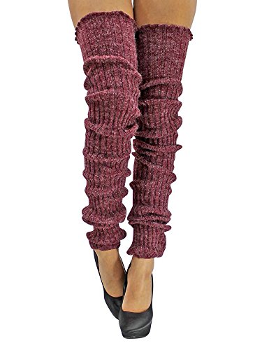 Luxury Divas Slouchy Thigh High Knit Dance Leg Warmers
