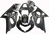 ZXMT Matte Black Fairing Kit Motorcycle Fairings for Suzuki GSXR 600 750 K1 2001 2002 2003 (9 Pcs)