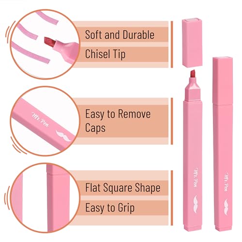 image for Mr. Pen- Aesthetic Highlighters, 8 pcs, Chisel Tip, Assorted Colors, N