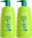 Garnier Fructis Grow Shampooing fortifiant, anti-breakage pour cheveux plus forts, avec Niacinamide et extrait de pomme, sans parabène, 1L, L'emballage peut varier
