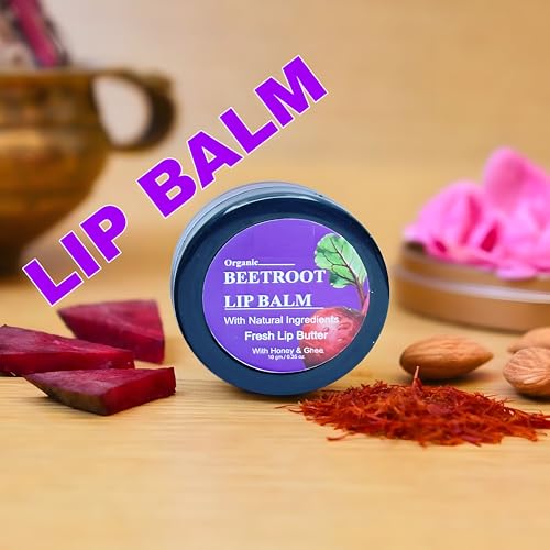 Image of Elecsera Beetroot Tinted Natural Lip Balm12 Hr Moisturization | For Dry & Chapped Lips Beetroot (Pack of: 1, 10 g)