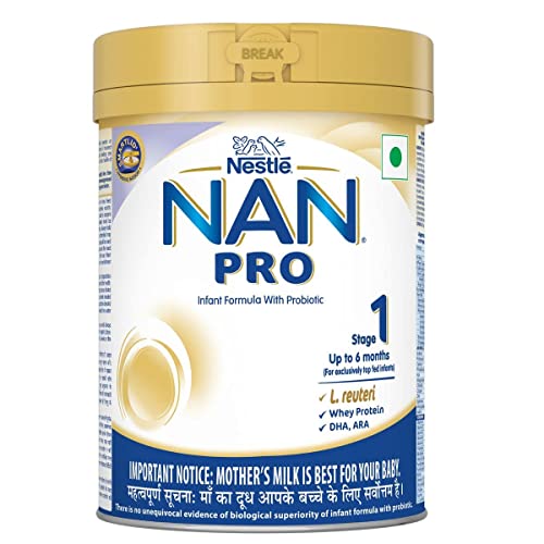 Image of NAN PRO Stage 1 Infant Formula Milk Powder for babies (Up to 6 months) - with Probiotic, 400g Tin with Smartlid