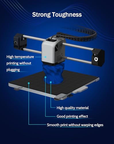 Image of DURAMIC 3D PETG Filament 1.75mm Blue, 3D Printing Filament 1kg Spool(2.2lbs), Blue Filament 1.75mm Dimensional Accuracy + /- 0.05 mm Non-Tangling Non-Clogging Non-Stringing