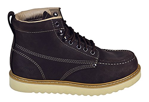 image for Golden Fox Oil Full Grain Leather Moc Toe Light Weight Work Boots for 