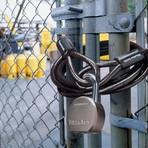 Master Lock 78DPF Looped Cable, 6-Foot x 3/8-inch (2 Pack)