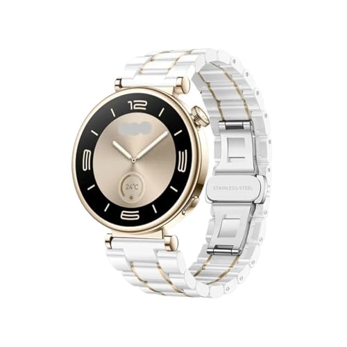 [LOKLNEYK] ɓKHuawei Watch GT5 Pro /42mm/GT5 /41mm /GT4ɓK18mmZ~bN+^Xgbv(T White gold,For Huawei GT4 41mm)