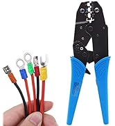 Tnisesm Professional Insulated Wire Terminals Connectors Ratcheting Crimper Tool, Wire Crimp Tool...