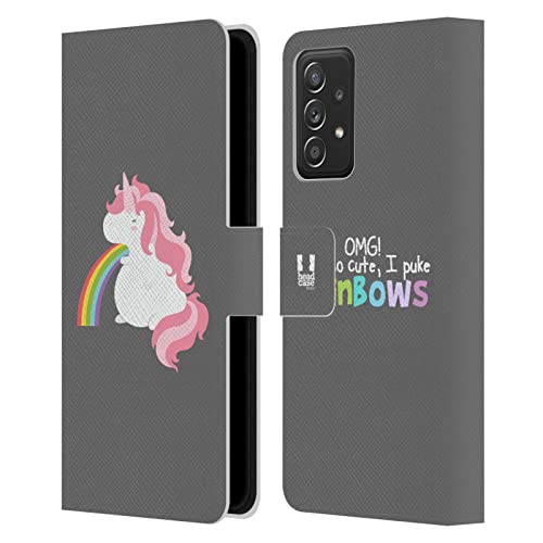 Étui Licorne Arc-en-Ciel Samsung Galaxy A53 5G Portefeuille Cuir pour Sorties