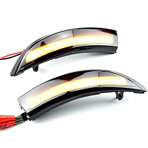 MKptopia 2 pcs dynamique LED clignotant clignotant indicateur de rétroviseur latéral Compatible avec Fo-rd Fie-sta B-Max 2008-2017