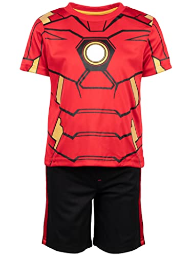 Image of Marvel Cosplay Athletic 2-Piece T-Shirt and Shorts Set Toddler to Big Kid