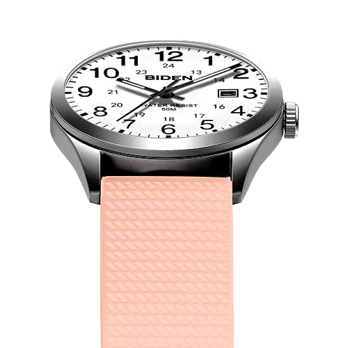 Image of LN LENQIN Mens Watches Analog Quartz Sports Unisex 30M Waterproof Nurse Watch for Men Women Medical Professionals Military Time with Second Hand Glowing Easy to Read Dial
