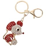 Porte-clés mignons : orné d’une adorable figurine de souris, cet accessoire ajoute une touche ludique et une personnalité unique à votre collection d’objets du quotidien et de breloques pour sacs