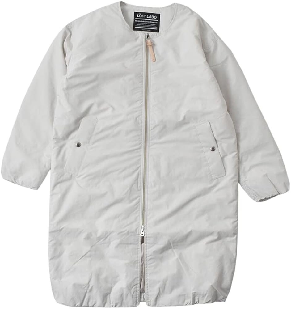 The Loft Labo カワダフェザー ノーカラー ダウンコート ANDY
