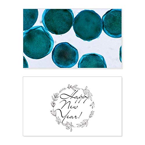 Tarjeta conmemorativa de Año Nuevo con diseño de criatura azul para inspirar