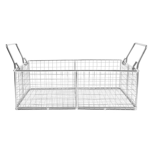 Ultrasonic Cleaning Basket: 11.81x7.87x6.30in Ultrasonic Cleaner Filter Basket - Mesh Replacement Task Parts Holder for Lab Equipment image 5