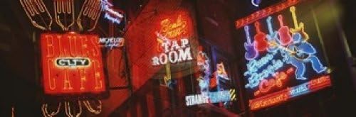 Posterazzi Neon Signs Beale Street Memphis Tennessee USA - Póster (18.0 x 6.0 in)