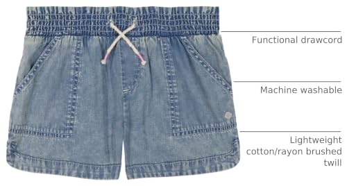 Image of Roxy Girls' Scenic Route Elastic Waist Pull-on Shorts with Pockets