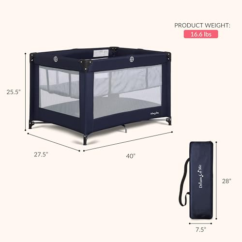 Dream On Me Zazzy Portable Baby Playard with Bassinet, Travel Carry Bag - image 3