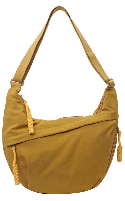 Image of Nylon Crescent Crossbody Bag for Women Shoulder Tote Handbag Casual Sling Bag Dumpling Purse Bag for Outdoor Travel