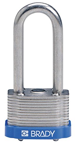 Brady 118974 Blue, Key Retaining Steel PadLock - 2