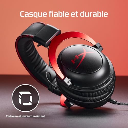 Casque de jeu HyperX avec boîtier de commande audio USB Rouge - 3
