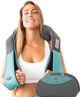 InvoSpa Shiatsu Back Shoulder and Neck Massager with Heat - Deep Tissue Kneading Pillow Massage - Back Massager, Shoulder Massager, Electric Full Body Massager Gift - Massagers for Neck and Back