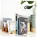 2Pcs Iron Art Book Stand Storage Rack Versatile Desktop Organizer for Books Magazines and Tools Design for Home Office Use