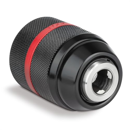 Keyless Drill Chuck 1/2-20 UNF Mount, Metal Self-Tightening 2-13mm by Reluen - Used condition - US$5.73