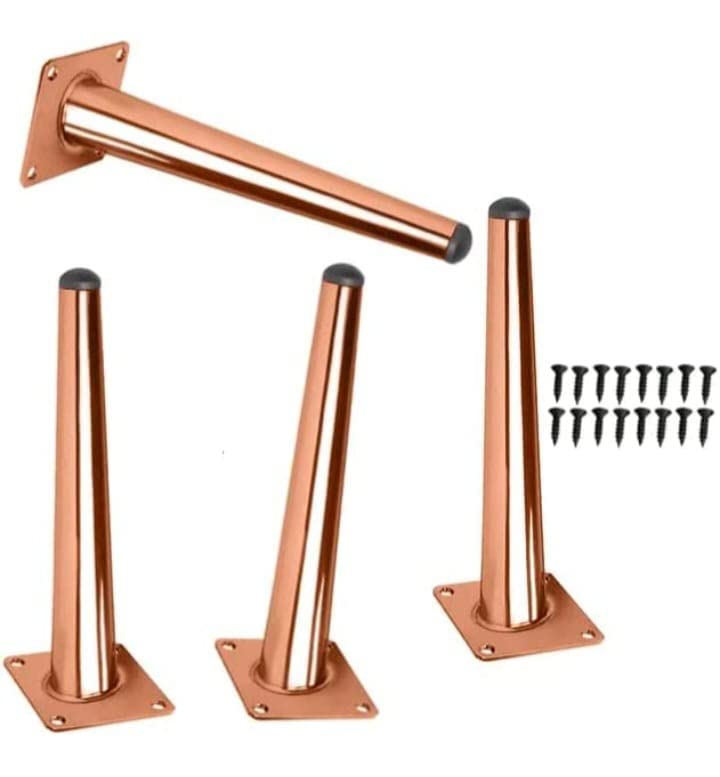 Fascination FASINATION Sofa Legs Sofa Furniture PVD Glossy Finish Cone Shape Design Sofa Leg Set of 4, 6 Inch,Rose Gold (B0C2QRQ33M) Amazon Price History, Amazon Price Tracker