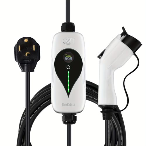 SAE J1772 Level 2 EV Charger Compatible, 32 Amp 90-260V, 7KW, Charging Cable with NEMA 14-30 Plug Home Indoor/Outdoor EV Charging