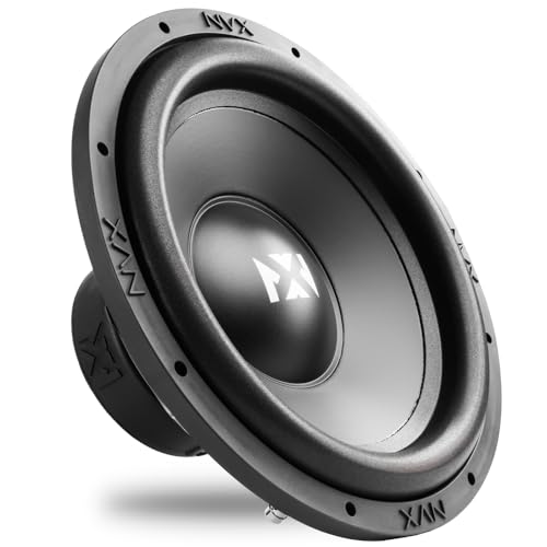NVX ESW124 500W Peak (250W RMS) E-Series 12' Single 4-Ohm Car Subwoofer