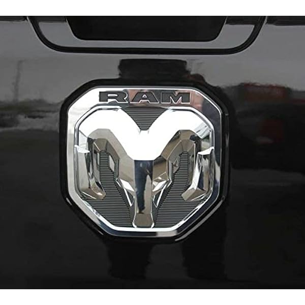 2019 DODGE RAM - Medallón de cabeza de RAM para portón trasero, cromado, OEM MOPAR