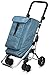 Playmarket Go Up Basic Carro de la Compra, Poliéster, Gris azula, 110 cm