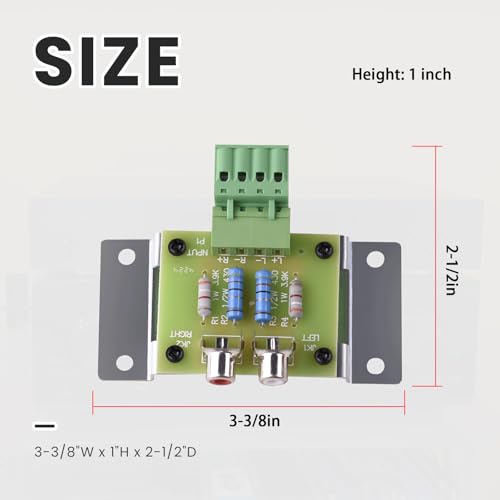 Adaptador de Nivel de Altavoz a Línea 9500-200891 miniatura 5