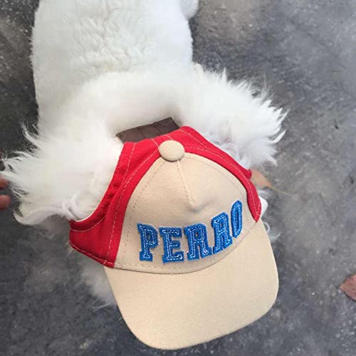 Dog Baseball Hat for Small Dogs Dog Sun Hats with Ear Holes, Pet Puppy Baseball Cap for Summer Dog Visor Caps Cotton(red) Dog Baseball Hat for Small Dogs Dog Sun Hats with Ear Holes, Pet Puppy Baseball Cap for Summer Dog Visor Caps Cotton(red)