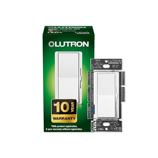 Lutron Diva LED+ Dimmer Switch for Dimmable LED, Halogen and Incandescent Bulbs, Single-Pole or 3-Way, DVCL-153P-WH, White