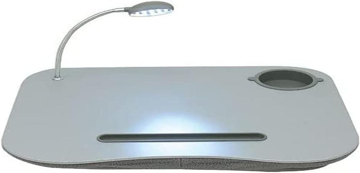 QVS LD-LED Notebook Stand with LED Light, Gray