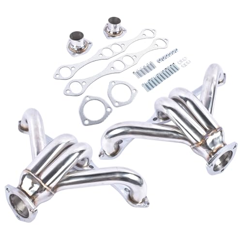 Stainless Hugger Manifold Replacement for Chevy Small Block SB V8 262 265 283 305 327 350 400