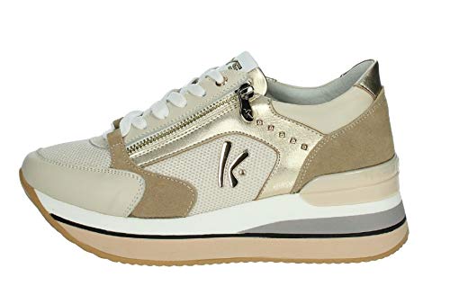 Keys, Sneakers Donna Casual Beige/Platino