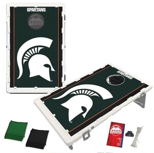 Michigan State Spartans Fanatic Bean Bag Toss Portable 2x3 Cornhole Game by Baggo