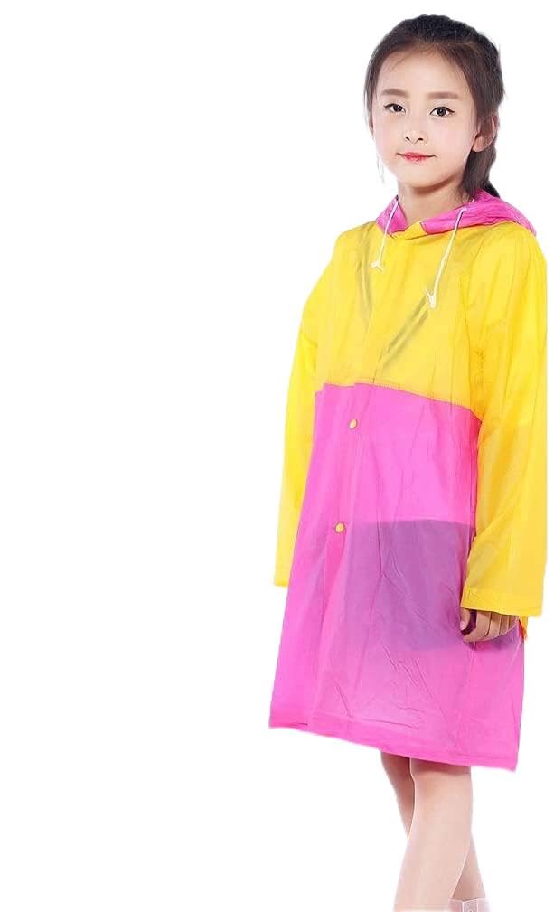GerRit Chubasquero para niños Poncho de lluvia, impermeable con capucha para niños y niñas, adecuado para viajes, camping, deportes al aire libre 7,28 (color: azul, tamaño: extragrande)