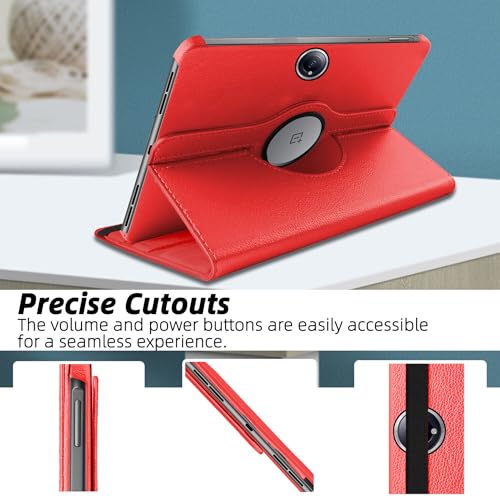 Image of TGK 360 Rotatable Smart Flip Case Cover for OnePlus Pad 2 12.1 inch Tablet (Red)