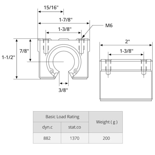 QWORK® Gleitblock, 4 Stück SBR20UU 20mm CNC Linearkugellager Block Aluminiumlegierung Stehlagers, lineares Kugellager, bewegliche Kugelgleiteinheiten für 3D Drucker, Graviermaschine