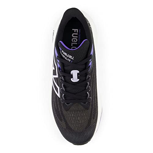New Balance Women's FuelCell Walker Elite V1 Walking Shoe, Black/Electric Indigo/Grey Violet, 8 M