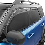 EGR 573561 in-Channel Window Visors Truck Accessory Front and Rear Set, Dark Smoke...