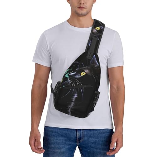 Bolso pequeño cruzado para senderismo negro unisex miniatura 7