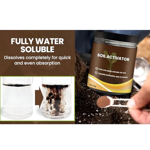 Image of Soil Activator (Each60gm) - Potting Soil - for All Indoor & Outdoor Plants -Organic Manure, Perlite & Nutrients - for Superior Growth, Seed Starting & High Moisture (1)
